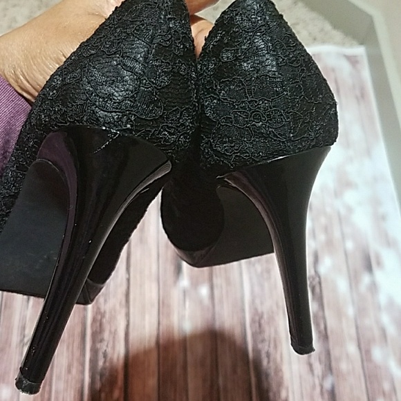 🔖Preview Black Lace Heel - Picture 2 of 8